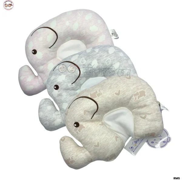Elephant Shape Soft Newborn Head Pillow
