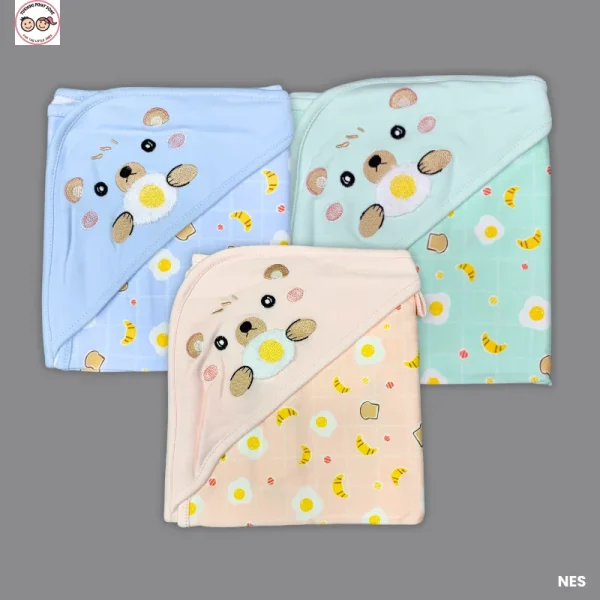 Mummy Baby Soft Cotton Hooded Towel
