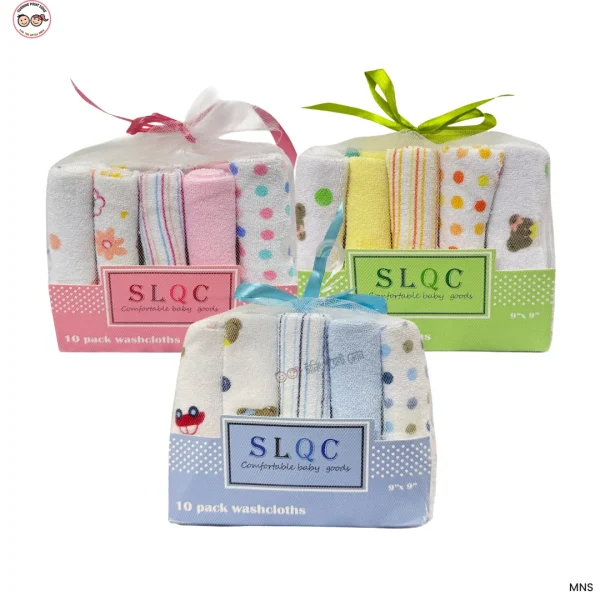 Soft Baby Face Towels – 10pcs Set