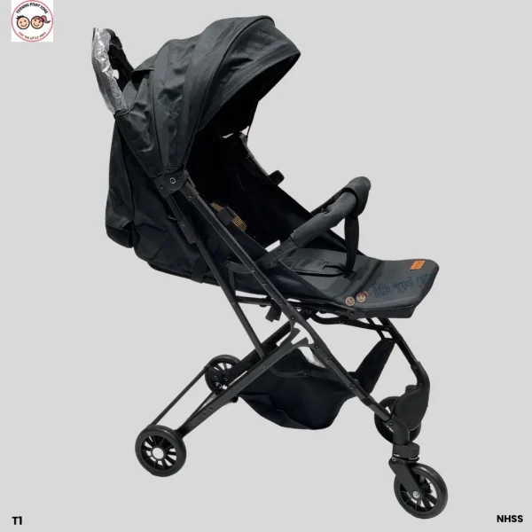 Suitcase-style folding stroller | Popypapa | Black